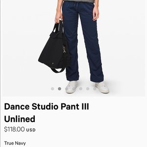 Lululemon Dance Studio Pant III (unlined)